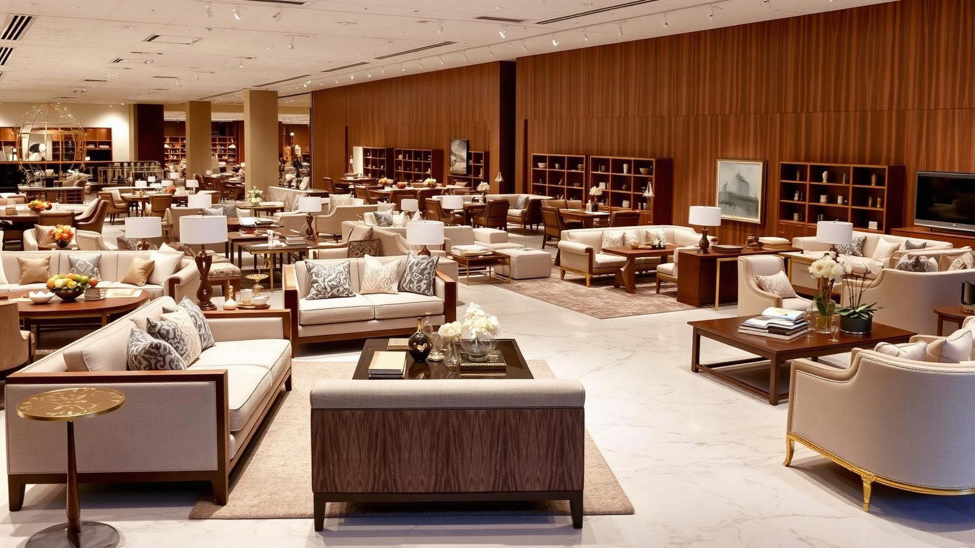 Kel JE Global Concept luxury furniture showroom display